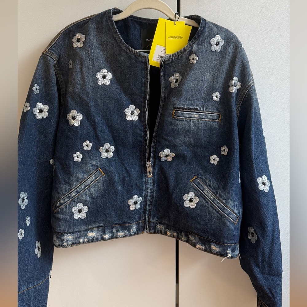 Marc Jacobs Floral Denim Jacket